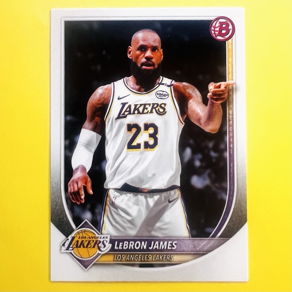 2025-26‎ Bowman Basketball LeBron James #121 Los Angeles Lakers Base Card